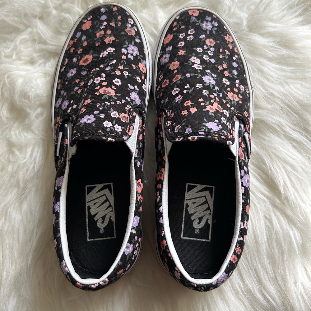 Floral Vans Size 7W